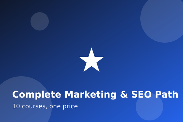 Complete Marketing & SEO Path